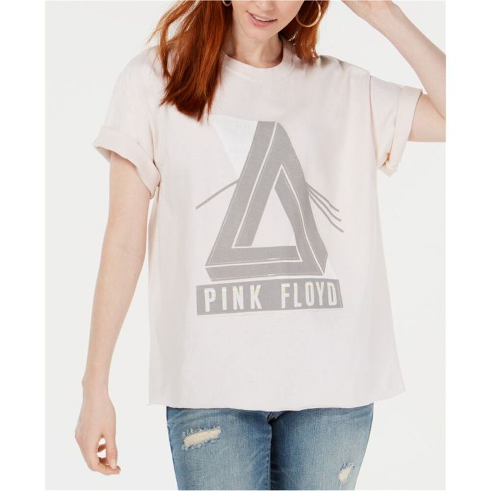 True Vintage Womens Pink Floyd Graphic T-Shirt, Pink, S, DM